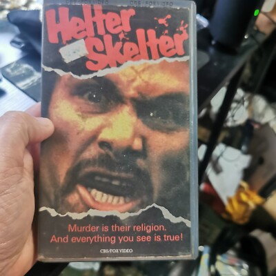 HELTER SKELTER 1984 HORROR RARE Charles Manson CBS/FOX UK PAL VHS PRE-CERT VIDEO