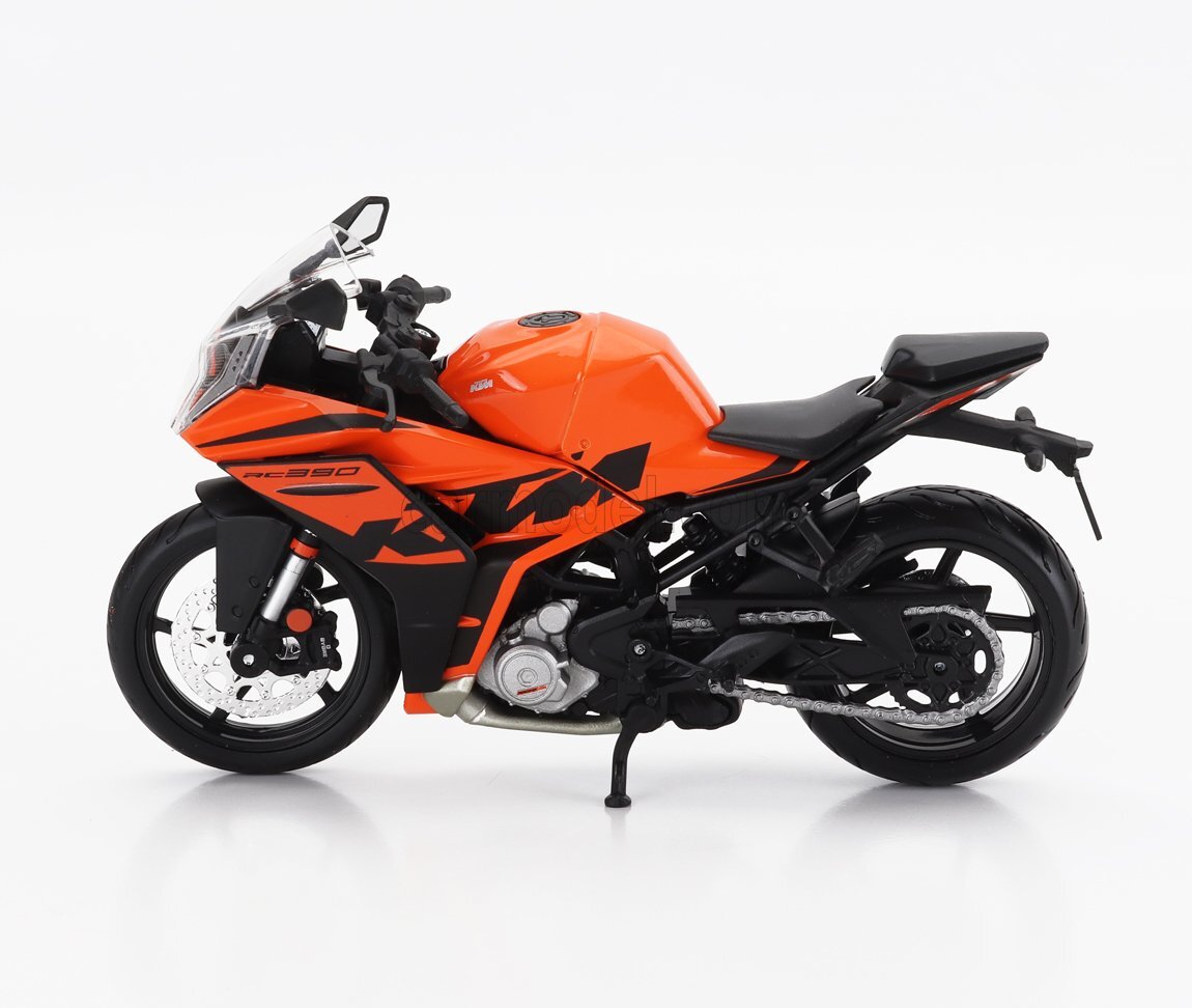 MAISTO 1/12 MOTO KTM RC390 2022 ARANCIO MODELLISMO MODELLINO STATICO DIECAST foto 3