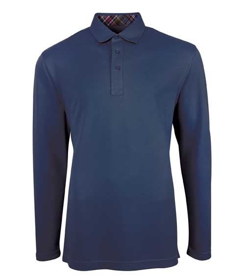 NWT Bugatchi Men's Modal Rayon Long sleeve polo shirts Navy or