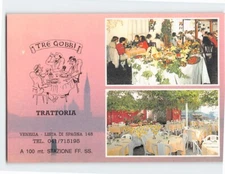 Postcard Tre Gobbi Trattoria Venice Italy