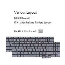 UK Italian Keyboard For Lenovo Yoga Slim 7 Pro- 16ACH6 / 16ARH7 / 16IAH7 Backlit