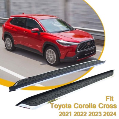 Fit 2021-2023 2024 Toyota Corolla Cross Running Board Side Steps