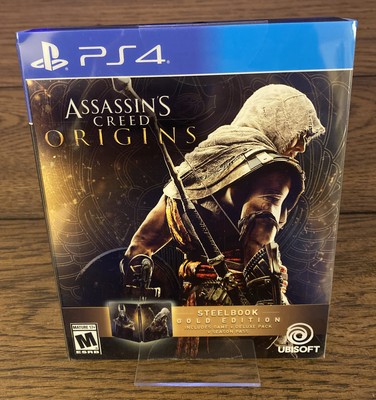 Assassin S Creed Origins Steelbook Gold Edition Playstation 4 Ps4 Brand New Ebay