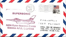 SUPERSONIC F16-AFT-1 - Test Flight / McMonagle - Edwards CA - 11.1.1982 - J14054
