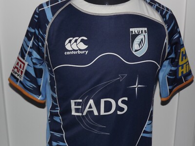 2008-09 Cardiff Blues Rugby Home (M). Shirt Jersey Trikot Maillot