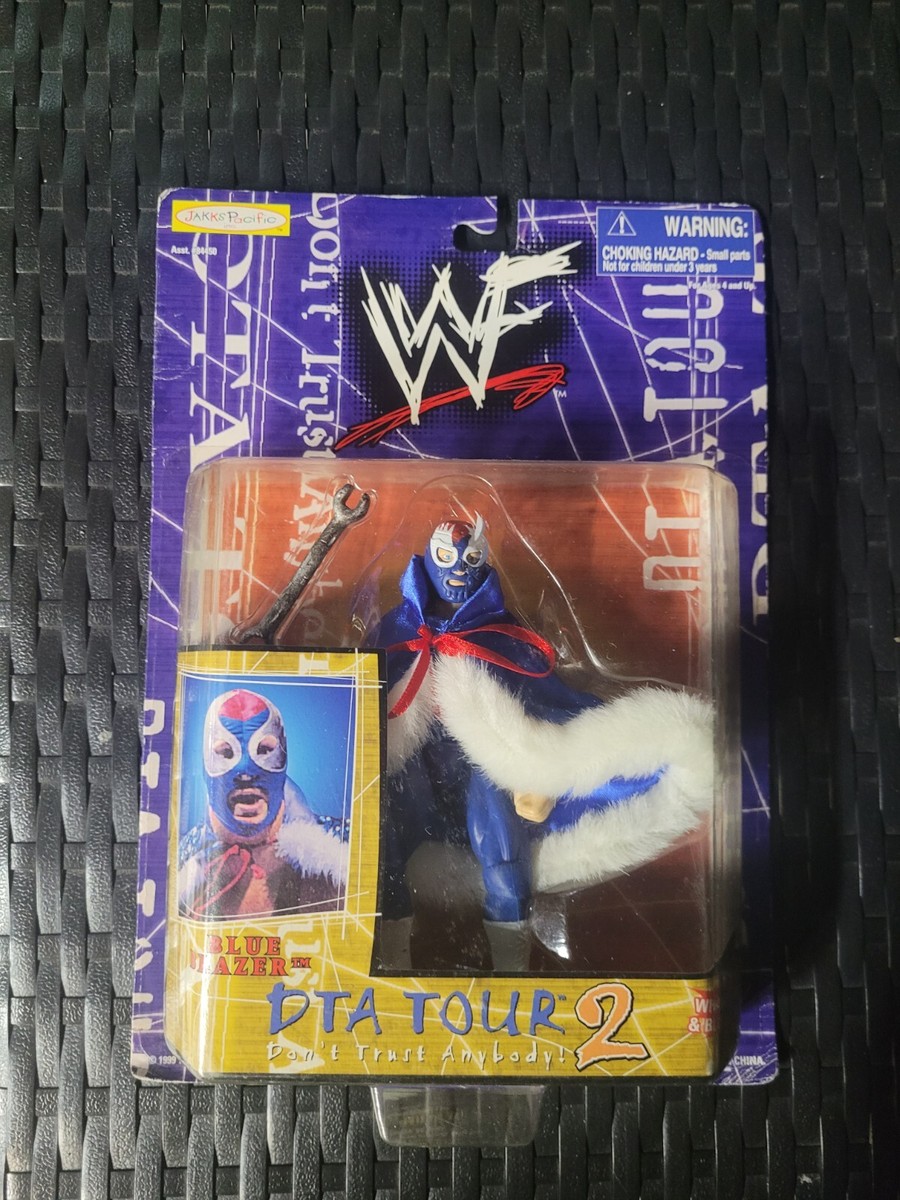 WWF WWE Wrestling Owen Hart Blue Blazer Jakks DTA Tour 2
