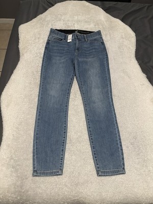 New York & Company NY&C High Waist Women s Blue Skinny Jeans Size 10 Stretch 