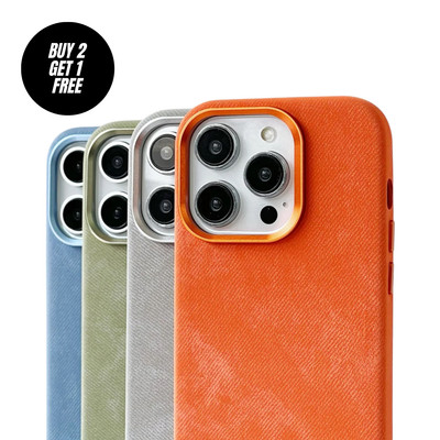 Luxus Flanell Wireless MagSafe Case für iPhone 16, 15, 14, 13, 12 Pro Max