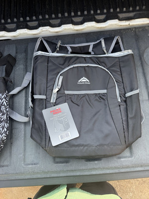 Polar Insulated Backpack Cooler 18-Can Black/Gray Adjustable Strap NWT