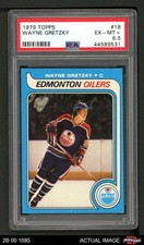 1979 Topps #18 Wayne Gretzky Oilers-Hockey RC HOF PSA 6.5 - EX/MT+