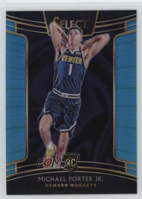 2018 Panini Select Concourse Light Blue Prizm /299 Michael Porter Jr Rookie RC