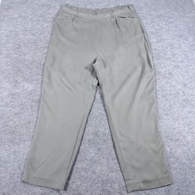 Antonio Melani Side-Zip Dress Trouser Pants Women's Size 4 (Actual 35x26) Green