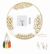 DIY Wooden Mobile Frame Kit Baby Crib Mobile Wind Chime Bed Bell Natural Craft