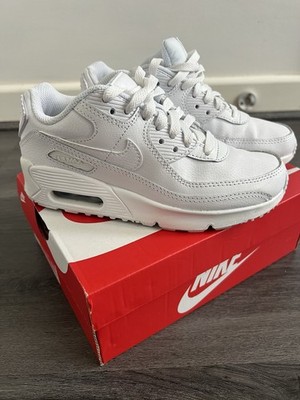 ORIGINAL KINDER SNEAKER WEISS AIR MAX 90 (GS) - JUNIOR GR. 1 - NEUWERTIG