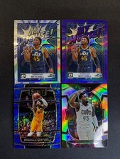 (4) Donovan Mitchell Optic My House Silver Purple Prizm Select Blue Shimmer Cavs
