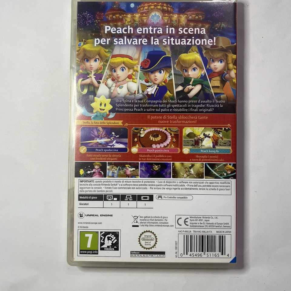 Princess Peach Showtime! Nintendo Switch PAL ITA Gioco Originale PEGI 7, foto 3 di 5