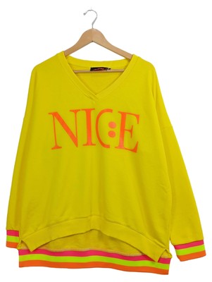 Miss Goodlife Damen Pullover NICE Gelb Gr. 40/L Baumwolle