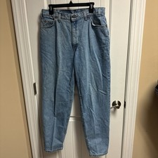 Vintage Levis Jeans 560 36x32 Loose Tapered Leg Light Wash Denim Made in USA 90s