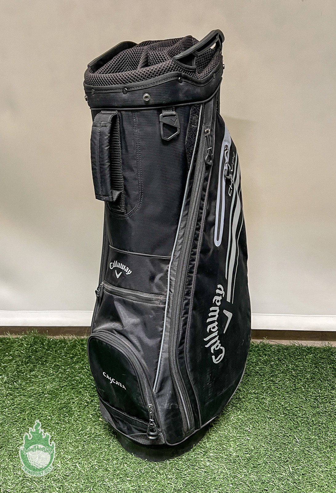 Black/grey Embroidered Cascata