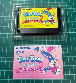 Tiny Toon Adventures 2 Famicom Japan CIB Complete in Box Tested NTSC-J