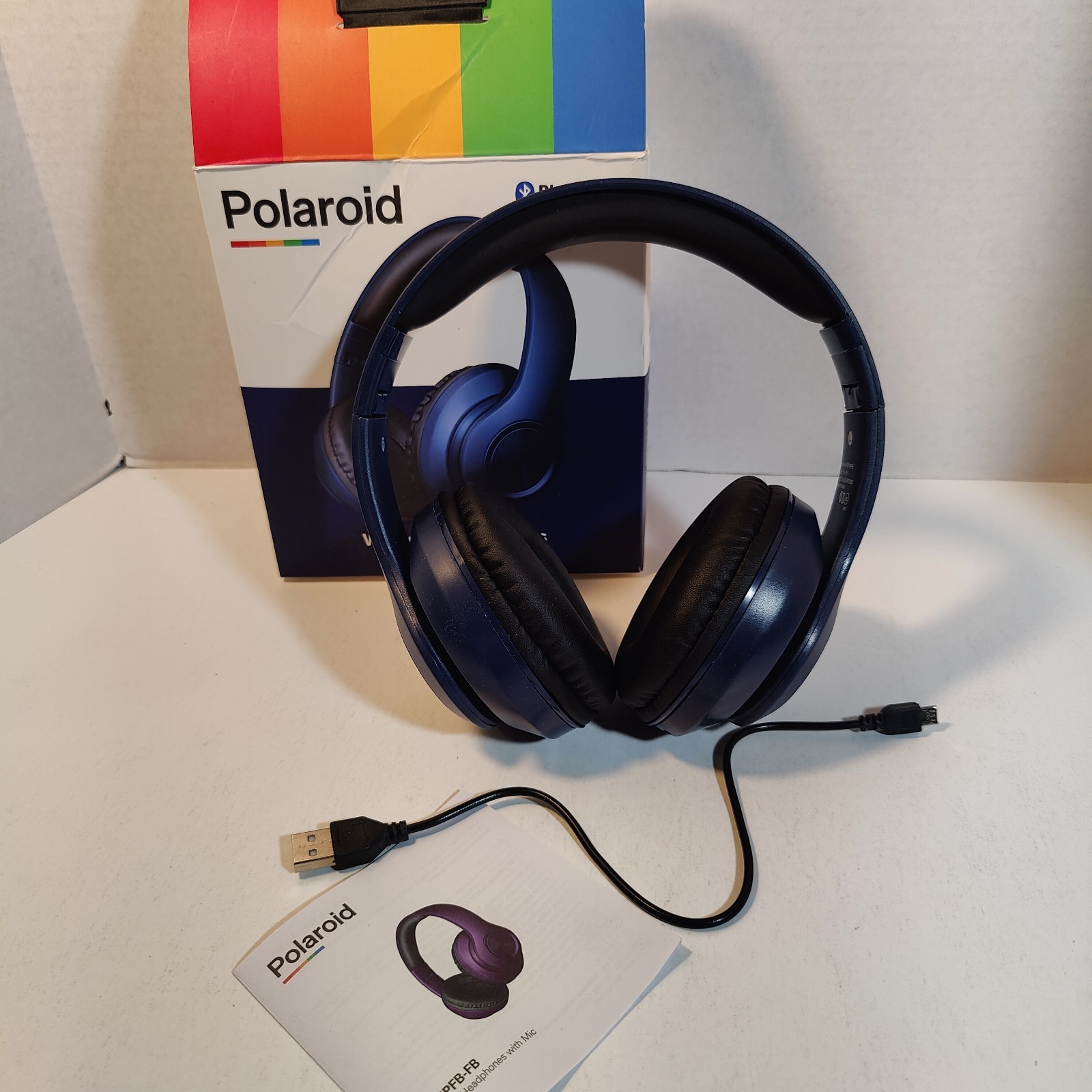 Polaroid Rechargeable Bluetooth Wireless Headphones HD Stere