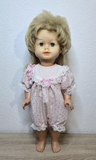 Nette Kunststoff Puppe Schildkröt Doll 60 cm Schlafaugen Sammler Vintage 