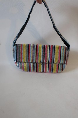 Womens Santi Multicolor Sequined Clutch Shoulder Handbag