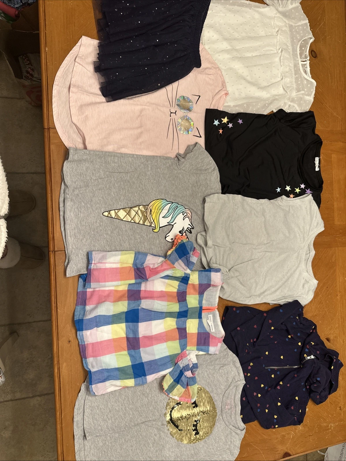 9 Piece lot Rockets Of Awesome Girls Clothing Tops and Skirt Size 4-5 EUC
Opens in a new window or t
