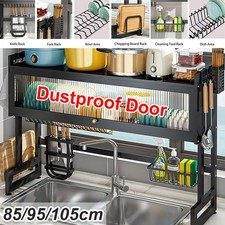 EXTRA LARGE Space Saving Over The Sink Dish Drying Rack Adjustable Dish Drainer