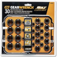 Gearwrench 30 Piece Bolt Biter Saemetric Wrench Insert Set - 86193