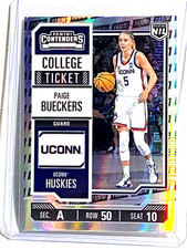 PAIGE BUECKERS #1 2024-25 Panini College Tkt HOLO Logo Foil UConn Dallas Wings