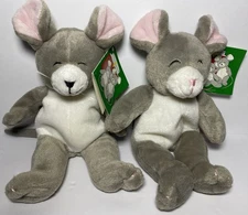 Mice Mouse Pair Plush Mary Meyer Sniffy Snuffy Vintage Beanbags Yankee Candle