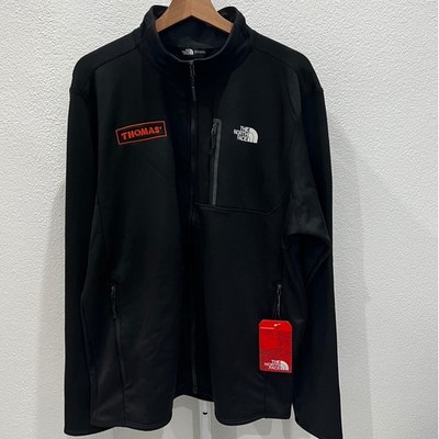 NWT The North Face Skyline Full Zip Fleece Jacket Mens Large Black Company Logo