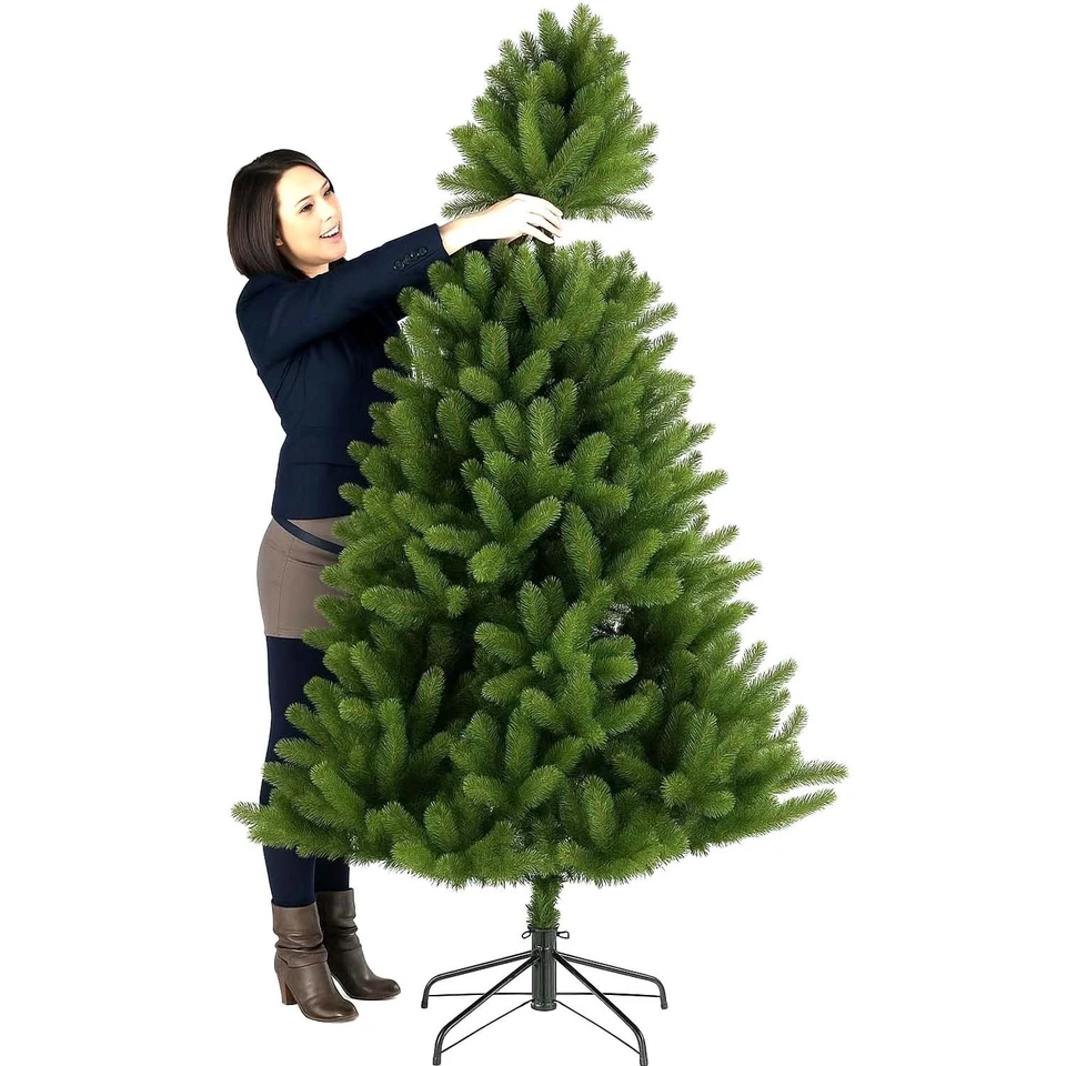 CHRISTMAS TREE WITH STAND BUSHY ARTIFICIAL XMAS TREE HOME DECOR 5FT 6FT 7FT 8FT - Image 4 of 4