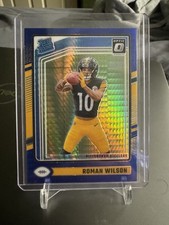 2024 Panini Donruss Optic - Rated Rookie Roman Wilson #285 Blue Hyper Prizm (RC)