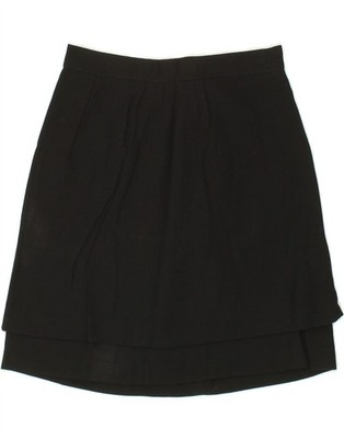 MAX & CO. Womens A-Line Skirt IT 40 Small W26 Black Viscose NP05