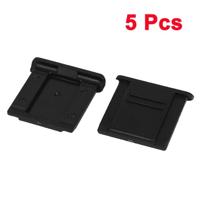 Plastik Dgital DSLR Camara Hot Shoe Ebene Abdeckung Portector Schwarz 5 Stück