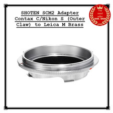 SHOTEN SCM2 Adapter Contax C/Nikon S Outer Claw to Leica M Brass