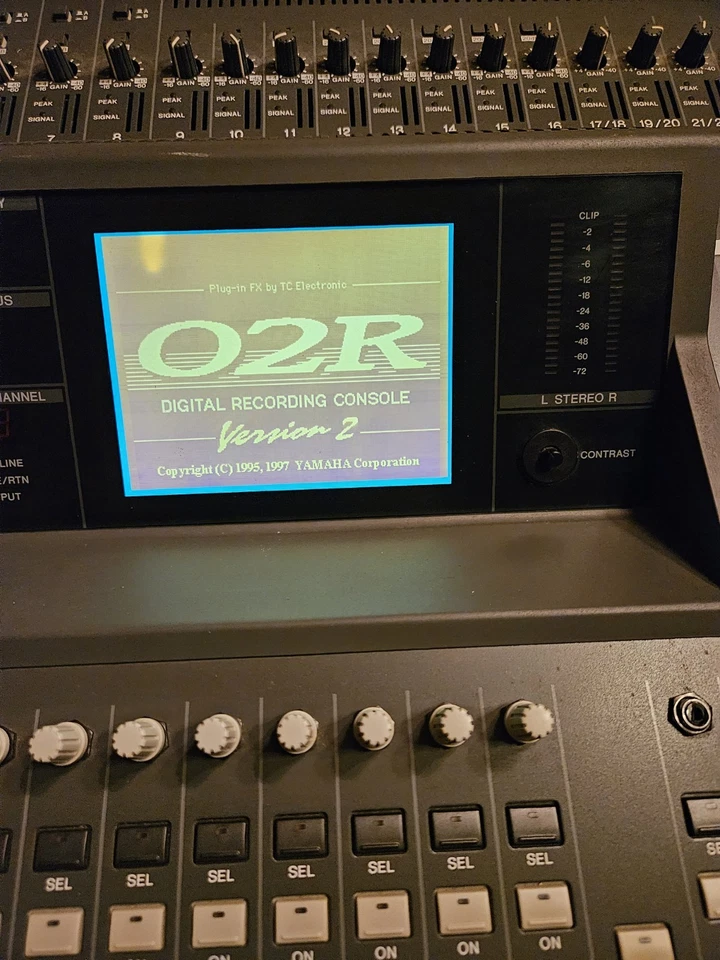 Yamaha 02R Digital Recording Console Mixer With Meter Bridge and 2 ADAT Cards - Image 2 of 4