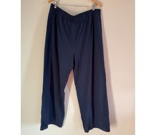 Skims Cotton Jersey Wide Leg Pant In Navy, Size XL