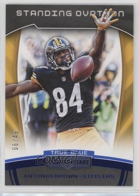 2017 Panini Rookies & Stars Standing Ovation True Blue 6/49 Antonio Brown #9 4bn