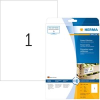 Etiketten A4 Weiß 210X297 Mm Extrem Stark Haftend Papier Matt 25 St.