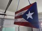 wooden wavy Puerto Recan flag Double Sided — photo 1