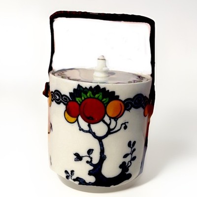Antique VTG 1920 s Biscuit Barrel Tea Jar Losol Ware  Chandos  Keeling & Co LTD