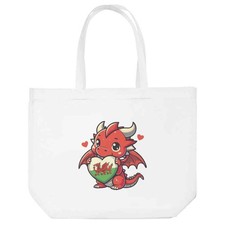 Image of 'Cute Baby Welsh Dragon' Tote Shopping Bag For Life (BG00086268)