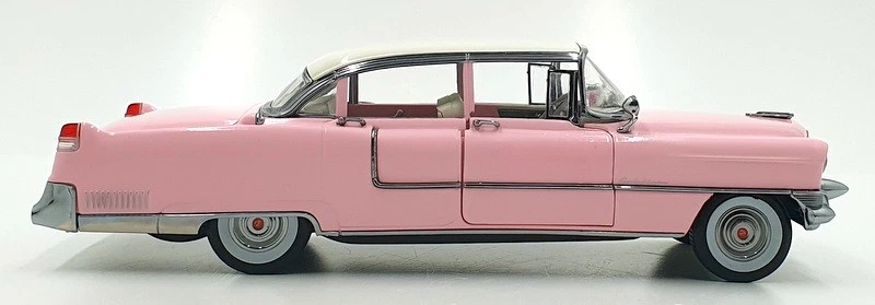 Greenlight 1/18 Scale Diecast 12950 Elvis 1955 Fleetwood Cadillac series 60 Pink - Image 4 of 4