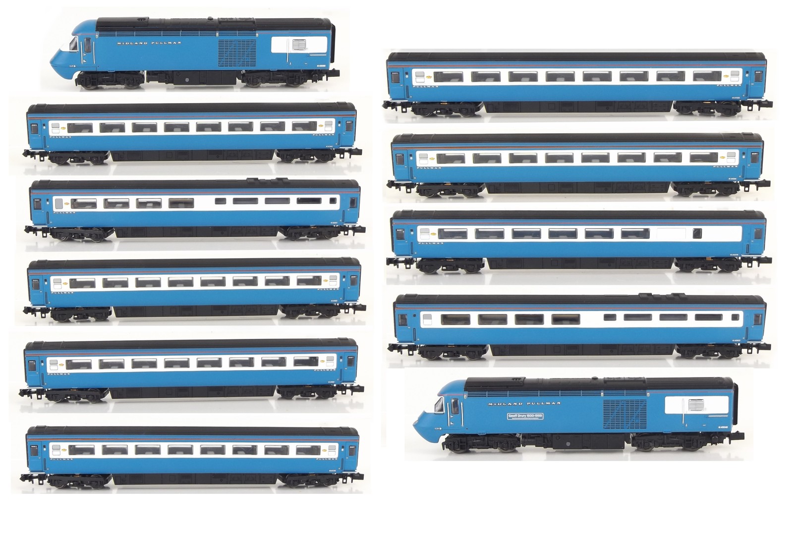 Dapol 2D-019-300 N Gauge Class 43 HST Blue Pullman Train Pack