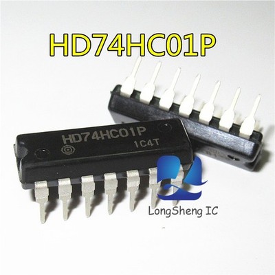 10PCS original HD74HC01P 42 input NAND gate open drain output DIP14IC integr New