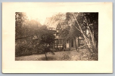 Some Random Nice House in Some Random Area. Real Photo Postcard RPPC