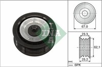 Schaeffler INA 532 0619 10 Umlenk-/FüHrungsrolle, Keilrippenriemen FüR